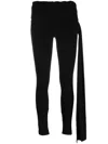 Magda Butrym Draped Leggings With Sash In Black