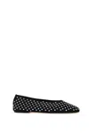 Magda Butrym Black Satin Ballerinas In Black