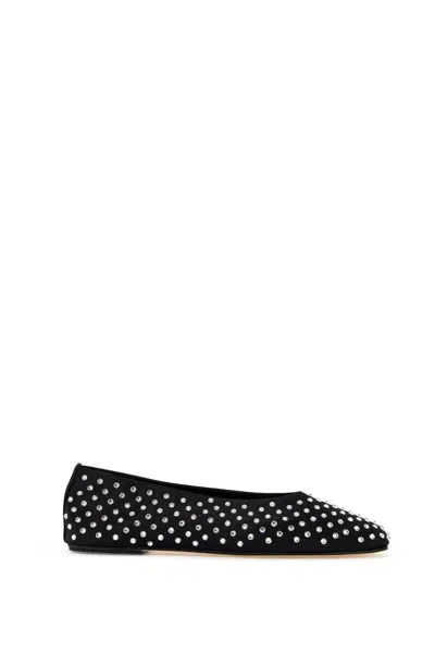 MAGDA BUTRYM SATIN BALLERINA FLATS WITH