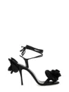 Magda Butrym Satin Sandal In Black