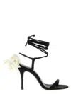 Magda Butrym Sandal With Flower Detail In Black