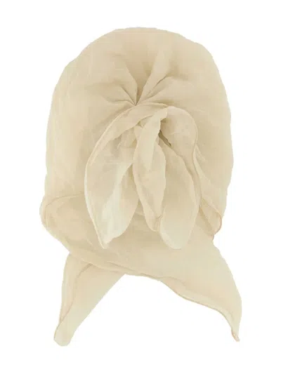Magda Butrym Women Sand Cotton Blend Foulard In Neutral