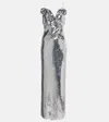 Magda Butrym Sequined Silver Maxi Dress In Silver