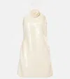 Magda Butrym Sequined Minidress In White