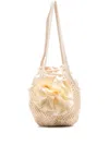 Magda Butrym Sevana Medium Crochet Tote In Neutrals