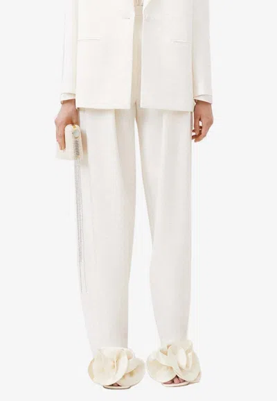 Magda Butrym Shaldon High-rise Wool Pants In Cream