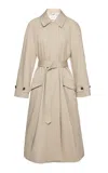 Magda Butrym Sheep Leather Coat In Nude