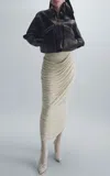 Magda Butrym Sheep Leather Jacket In Black