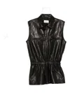 Magda Butrym Leather Belted Biker Vest