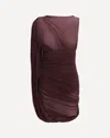 Magda Butrym Sheer Draped Mini Dress In Purple