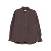 Magda Butrym Button-down Cotton Shirt In Brown