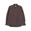 Magda Butrym Button-down Cotton Shirt In Brown