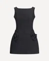 Magda Butrym Floral Embellished Scoop Neckline Sleeveless Dress In Black