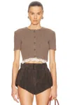Magda Butrym Flared Suede Short