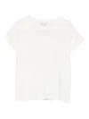 Magda Butrym Crew Neck Plain Design Short Sleeves In White
