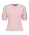Magda Butrym Short-sleeved Sweater In Pink