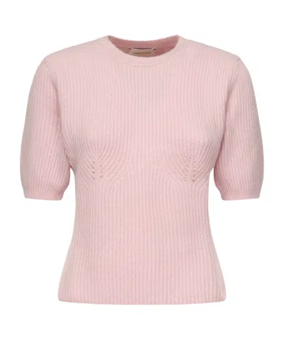 Magda Butrym Short-sleeved Sweater In Pink