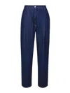 Magda Butrym Denim Cotton Pants In Blue