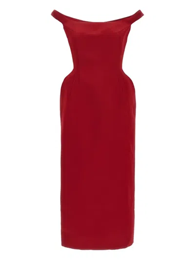 Magda Butrym Side-seam Detail Midi Dress