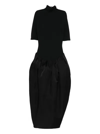 Magda Butrym Silk-blend Dress In Black