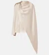 Magda Butrym Long-sleeved Blouse In Beige