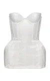 Magda Butrym Silk Corset In White