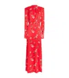 Magda Butrym Floral Silk Gown In Multi