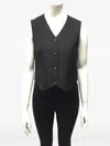 Magda Butrym Silk Gilet In Black
