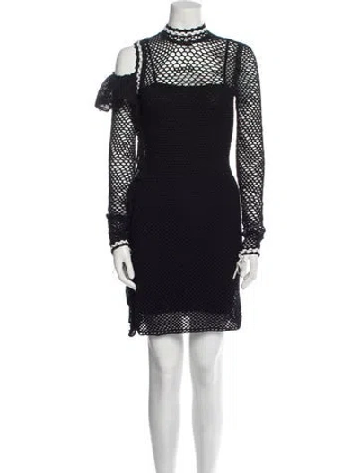 Pre-owned Magda Butrym Silk Mini Dress In Multi