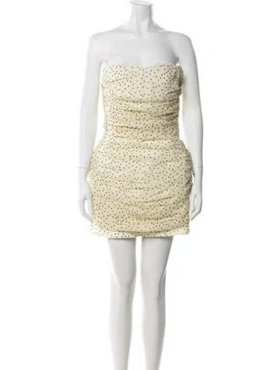 Pre-owned Magda Butrym Silk Mini Dress W/ Tags In Multi