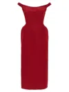 Magda Butrym Silk Satin Sheath Midi Dress