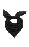 Magda Butrym Silk Scarf In Black