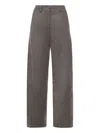 Magda Butrym Silk Trousers In Brown