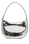 Shop Magda Butrym Silver Leather Medium Vesna Handbag