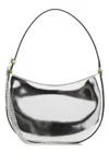 Magda Butrym Mirrored Metallic Shoulder Bag With Top Zip In Silver