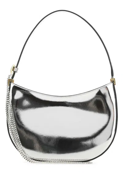 Magda Butrym Mirrored Metallic Shoulder Bag With Top Zip