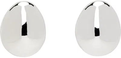 Magda Butrym Silver Sculptural Olong Earrings