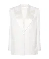 Magda Butrym Single-breasted Wool Blazer In White