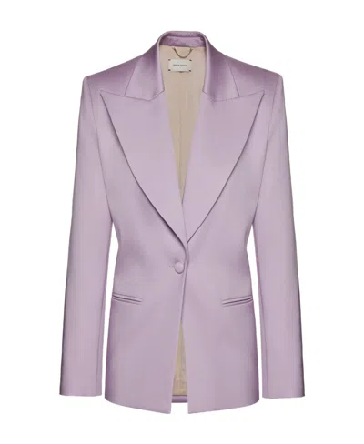 Magda Butrym Single-button Suit Jacket In Purple