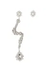Magda Butrym Solo Dangling Crystal Asymmetrical Earring In Metallic