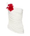 Magda Butrym Single-shoulder Pendant Knitted Vest In White