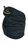 Magda Butrym Single-sleeve Denim Cotton Top In Dark Wash