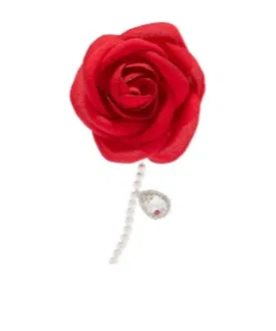 Magda Butrym Single Teardrop Earring In Red