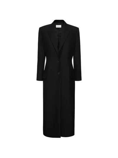 Magda Butrym Single-breasted Tailored Coat In Black