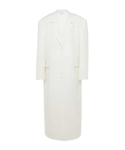 Magda Butrym Single-breasted Wool Coat In Neutral