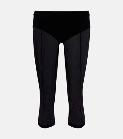 Magda Butrym Skinny Capri Pants And Briefs Set In Black