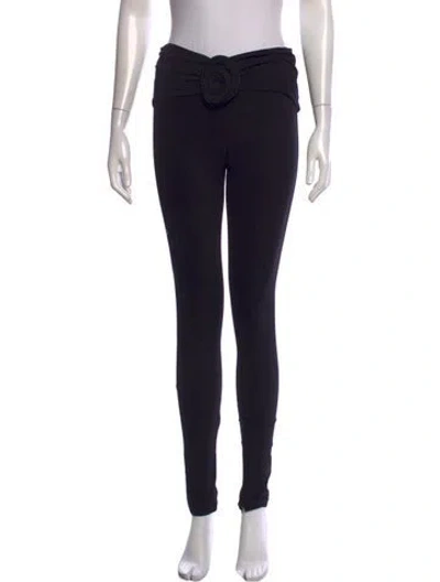 Pre-owned Magda Butrym Skinny Leg Pants In Black