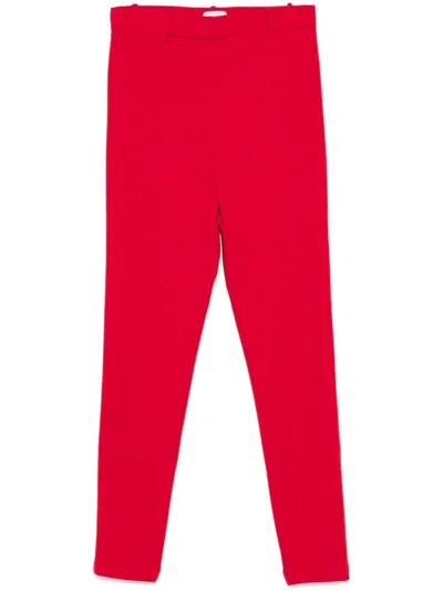 Magda Butrym Skinny Tailored Trousers In Red