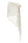 Magda Butrym Draped Knot Asymmetric Design Skirt In White