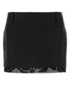 Magda Butrym Women's Silk Mini Skirt In Black